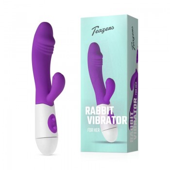 Realistic Rabbit Vibrator - Purple Realistic Rabbit Vibrator - Purple