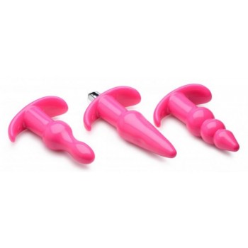 Thrill Trio Anal Plug - Set of 3 - Pink Thrill Trio Anal Plug - Set of 3 - Pink