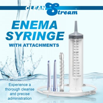 XR Brands - Enema Syringe with Attachments - 150 ml XR Brands - Enema Syringe with Attachments - 150 ml