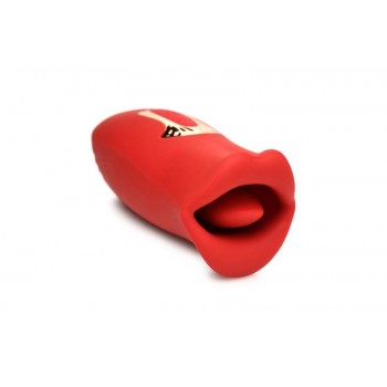Lickgasm Kiss + Vibrating Kiss Stimulator - Red