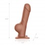 Pegasus - 8вЂќВ RemoteВ ControlВ RealisticВ SiliconeВ DildoВ withВ BallsВ andВ Harness