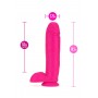 NEO 10 INCH DUAL DENSITY DILDO NEON PINK - Blush