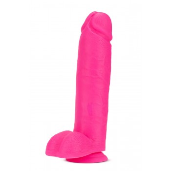 NEO 10 INCH DUAL DENSITY DILDO NEON PINK