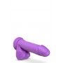 NEO ELITE 8INCH COCK WITH BALLS NEON PURPLE - Blush