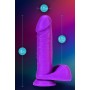 NEO ELITE 8INCH COCK WITH BALLS NEON PURPLE - Blush