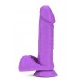 NEO ELITE 8INCH COCK WITH BALLS NEON PURPLE - Blush