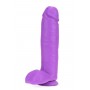 NEO 10 INCH DUAL DENSITY DILDO NEON PURPLE - Blush