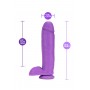 NEO 10 INCH DUAL DENSITY DILDO NEON PURPLE - Blush