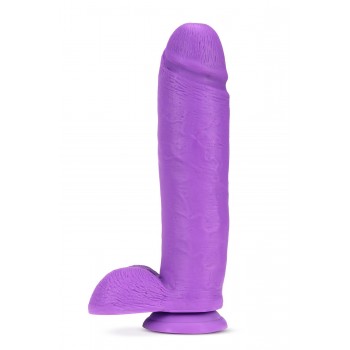 NEO 10 INCH DUAL DENSITY DILDO NEON PURPLE