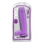 NEO 10 INCH DUAL DENSITY DILDO NEON PURPLE - Blush