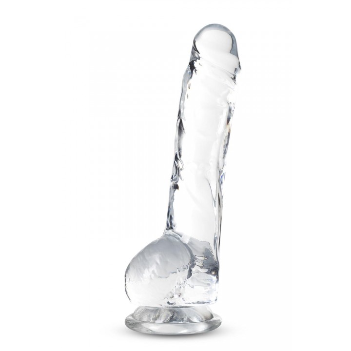 NATURALLY YOURS 8" CRYSTALLINE DILDO DIAMOND - Blush