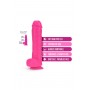 NEO 11 INCH DUAL DENSITY DILDO NEON PINK - Blush