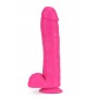 NEO 11 INCH DUAL DENSITY DILDO NEON PINK - Blush