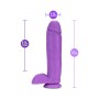 NEO 11 INCH DUAL DENSITY DILDO NEON PURPLE - Blush