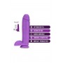 NEO 11 INCH DUAL DENSITY DILDO NEON PURPLE - Blush