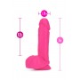 NEO 8 INCH DUAL DENSITY DILDO NEON PINK - Blush