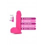 NEO 8 INCH DUAL DENSITY DILDO NEON PINK - Blush