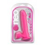 NEO 8 INCH DUAL DENSITY DILDO NEON PINK - Blush