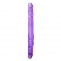 B YOURS 14INCH DOUBLE DILDO PURPLE - Blush