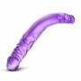 B YOURS 14INCH DOUBLE DILDO PURPLE - Blush