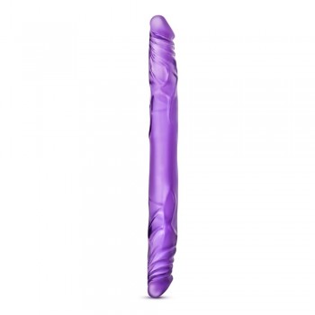B YOURS 14INCH DOUBLE DILDO PURPLE