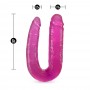 B YOURS DOUBLE HEADED DILDO PINK - Blush