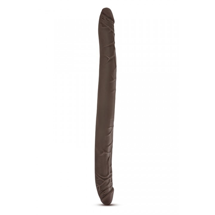 DR. SKIN 16INCH DOUBLE DILDO CHOCOLATE - Blush