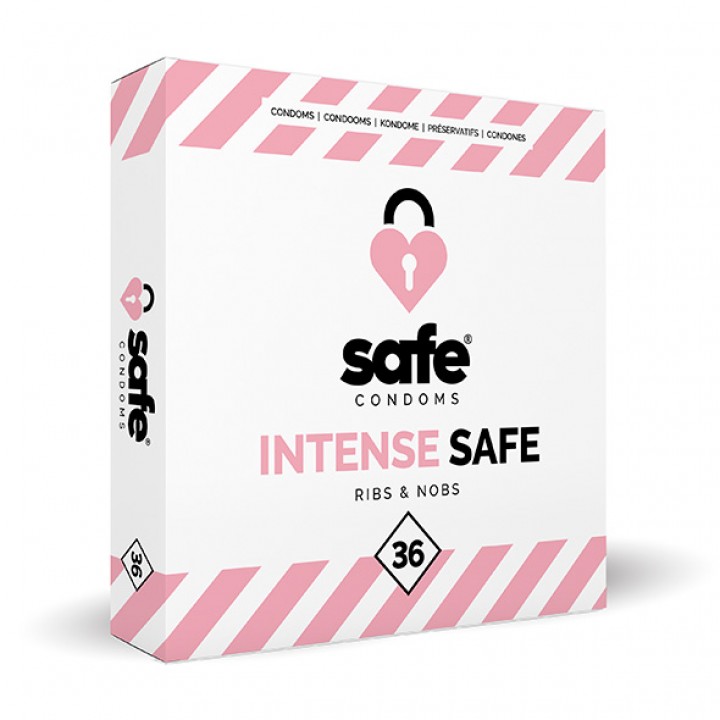 SAFE - Condoms - Ribs & Nobs (36 pcs) - Safe