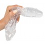 -1-Dzimumlocekļa uzmava Pagarinātājs 27,8cm caurspīdīgs Crystal Skin - Crystal