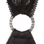 Melna mini kleita ar zeķturi un atvērumiem Abierta Fina M - Abierta Fina