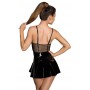 Vinyl Mini Dress S - Noir