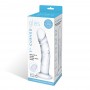 Glas - Curved Realistic Glass Dildo With Veins - Glas