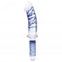 Glas - Realistic Double Ended Glass Dildo with Handle - Glas