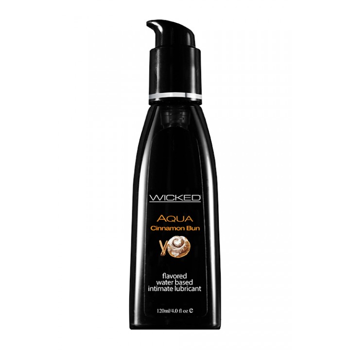 WICKED AQUA CINNAMON BUN FLAVORED 120ML - Wicked Sensual Care