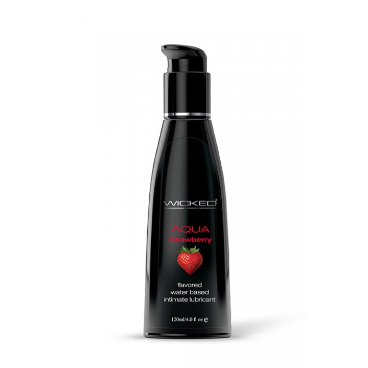 WICKED AQUA STRAWBERRY FLAVORED 120ML - Wicked Sensual Care