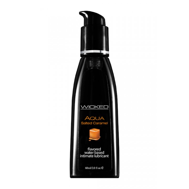 WICKED AQUA SALTED CARAMEL FLAVORED 60ML - Wicked Sensual Care
