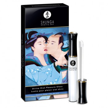 Shunga Oral Pleasure lūpu spīdums orālajam seksam (10 ml) - Shunga - Divine Oral Pleasure Gloss Coconut Water