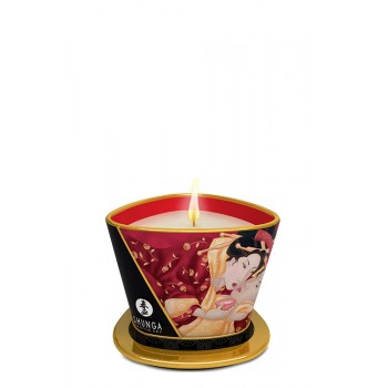 Shunga aromātiska masāžas svece (170 ml) - MASSAGE CANDLE SPARKLING STRAWBERRY WINE