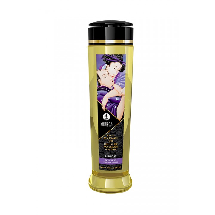 Shunga masāžas eļļa (240 ml) - EROTIC MASSAGE OIL LIBIDO EXOTIC FRUITS - Shunga