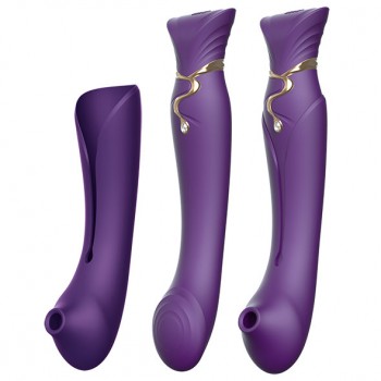 Zalo - Queen Set G-Spot Pulsewave Vibrator Twilight Purple