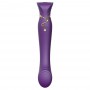 Zalo - Queen Set G-Spot Pulsewave Vibrator Twilight Purple - Zalo