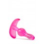 B YOURS CURVY ANAL PLUG PINK - Blush