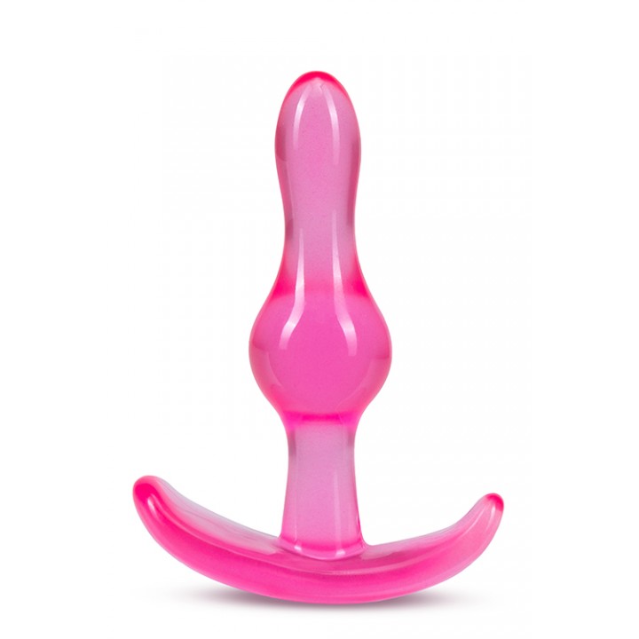 B YOURS CURVY ANAL PLUG PINK - Blush