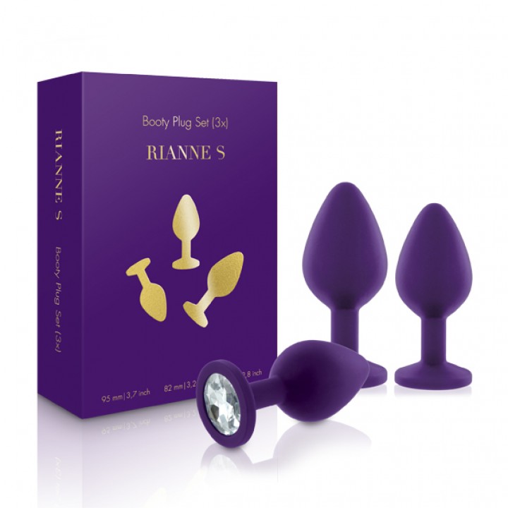 Rianne S Booty plug set Purple - RS - Soiree - Booty Plug Original Set 3x Purple - Rianne S