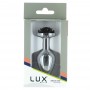 Lux Active - Metal Butt Plug Black Rose - Lux Active