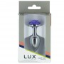 Lux Active - Metal Butt Plug Purple Rose - Lux Active