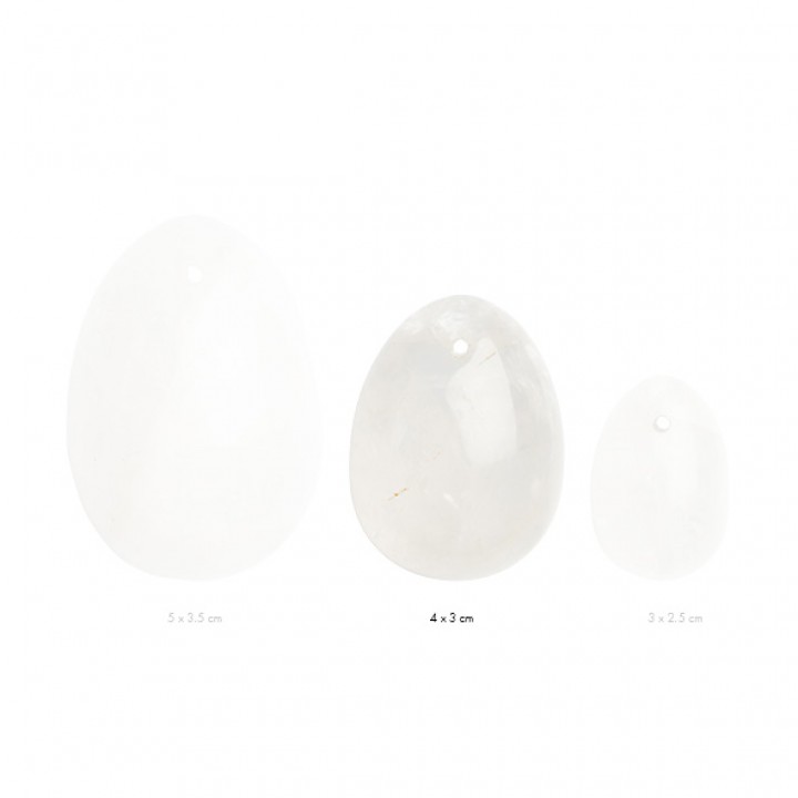 La Gemmes - Yoni Egg Clear Quartz (M) - La Gemmes