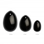 La Gemmes - Yoni Egg Set Black Obsidian (L-M-S) - La Gemmes