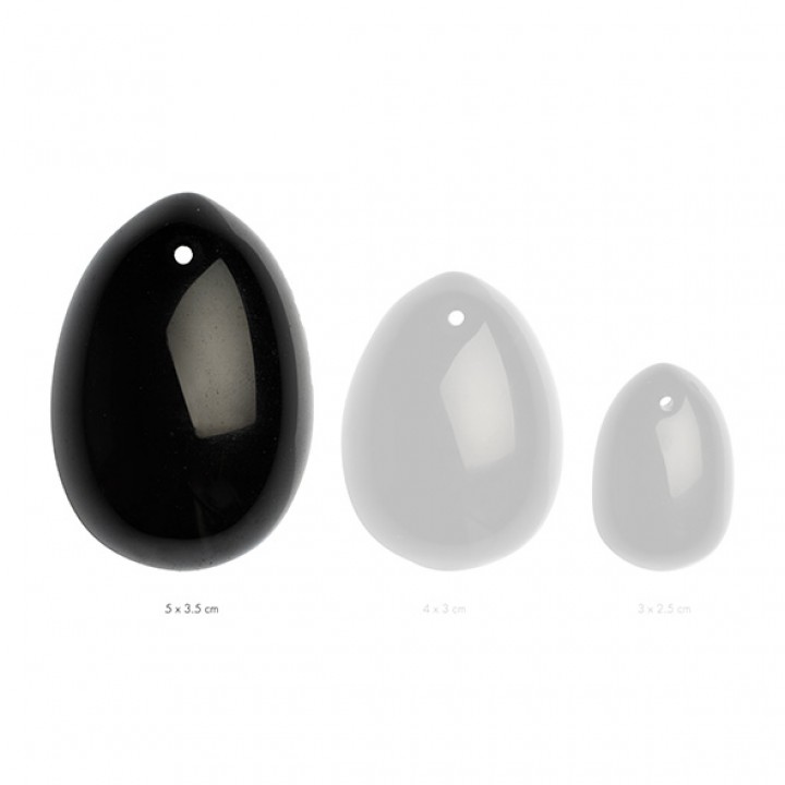 La Gemmes - Yoni Egg Black Obsidian (L) - La Gemmes