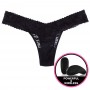 Secrets Vibrating Panties - Lace Thong Black - Secrets Vibrating Panties